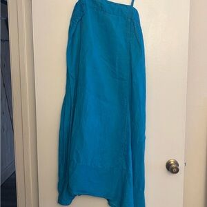 Blue Linen Dress